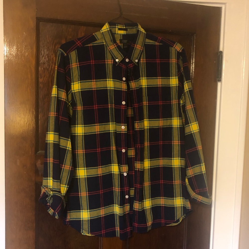 J crew men’s flannel button down